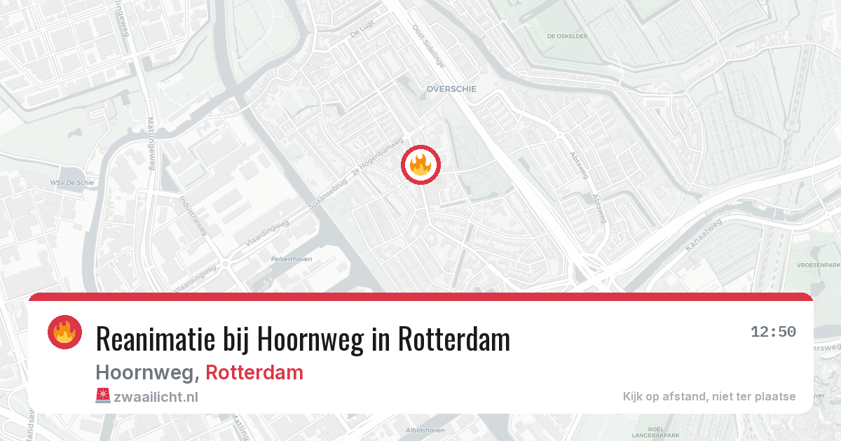 Reanimatie bij Hoornweg in Rotterdam — 26 jun 2026