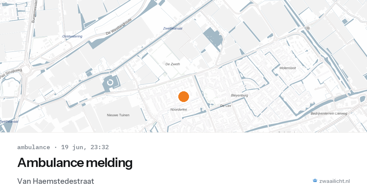 Ambulance melding — 19 jun 2026