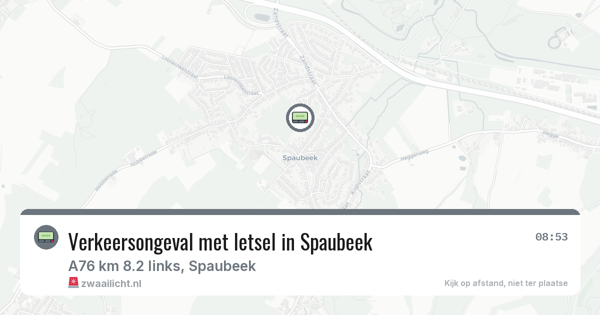 Verkeersongeval met letsel in Spaubeek — 28 mei 2026