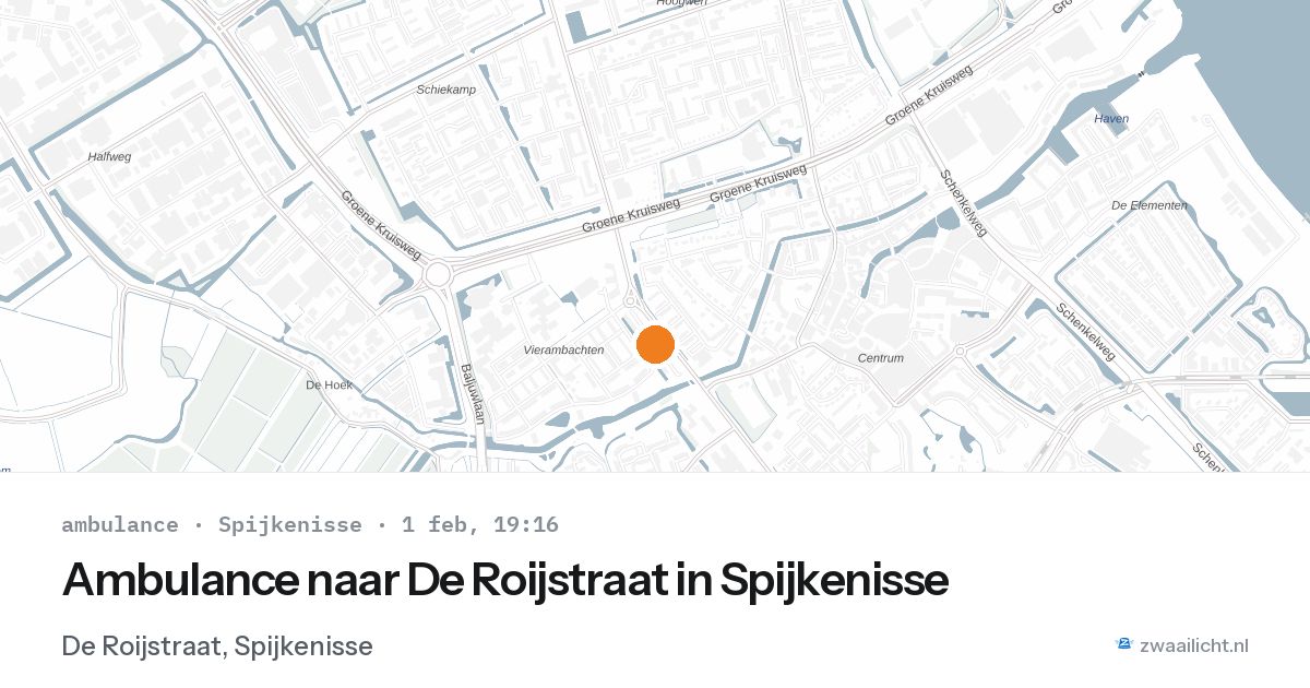 Ambulance naar De Roijstraat in Spijkenisse — 1 feb 2026