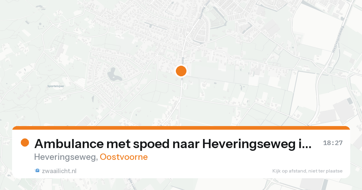 Ambulance met spoed naar Heveringseweg in Oostvoorne — 17 aug 2026