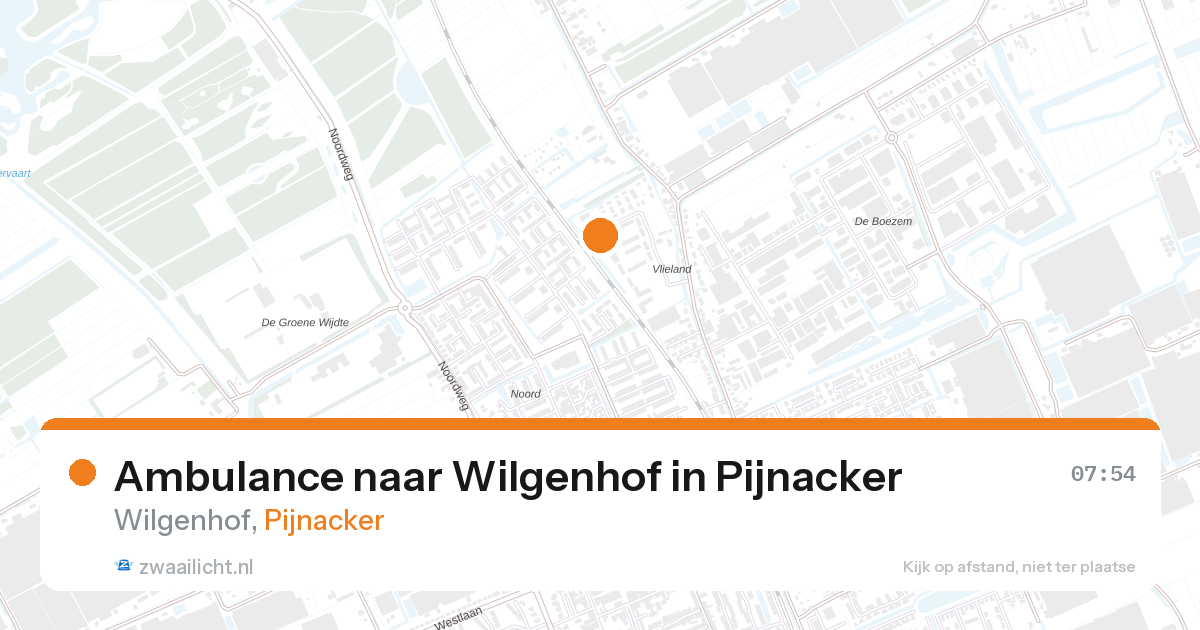 Ambulance naar Wilgenhof in Pijnacker — 30 mei 2026