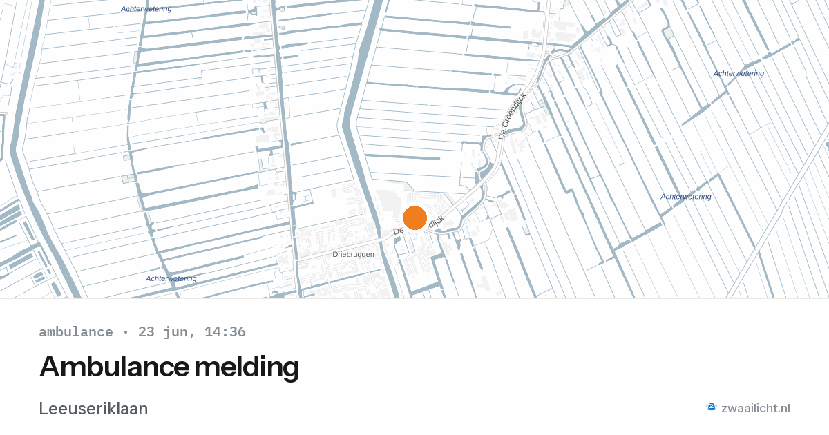 Ambulance melding — 23 jun 2026