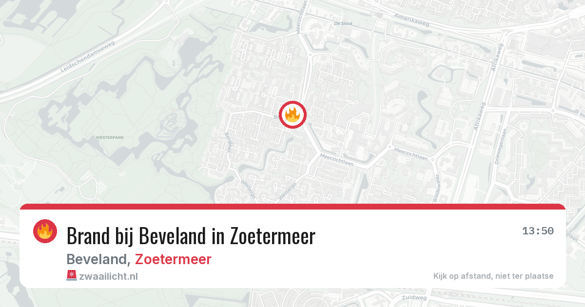 Brand bij Beveland in Zoetermeer — 28 apr 2026