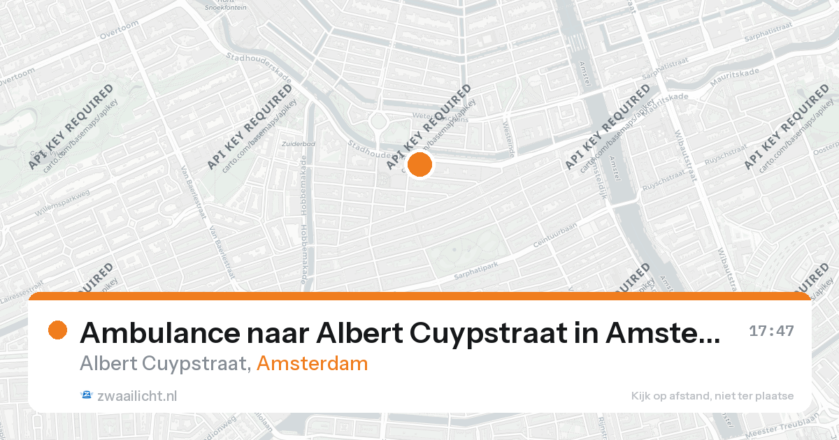 Ambulance naar Albert Cuypstraat in Amsterdam — 26 aug 2026