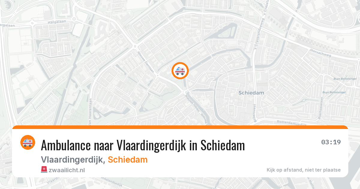 Ambulance naar Vlaardingerdijk in Schiedam — 5 apr 2026