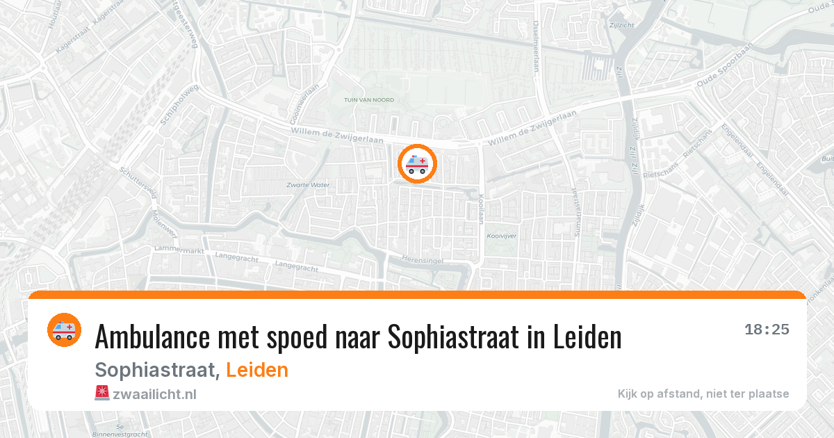 Ambulance met spoed naar Sophiastraat in Leiden — 31 mrt 2026
