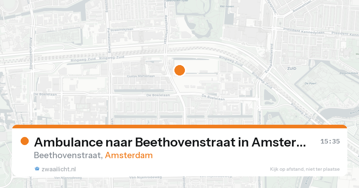 Ambulance naar Beethovenstraat in Amsterdam — 30 jan 2026