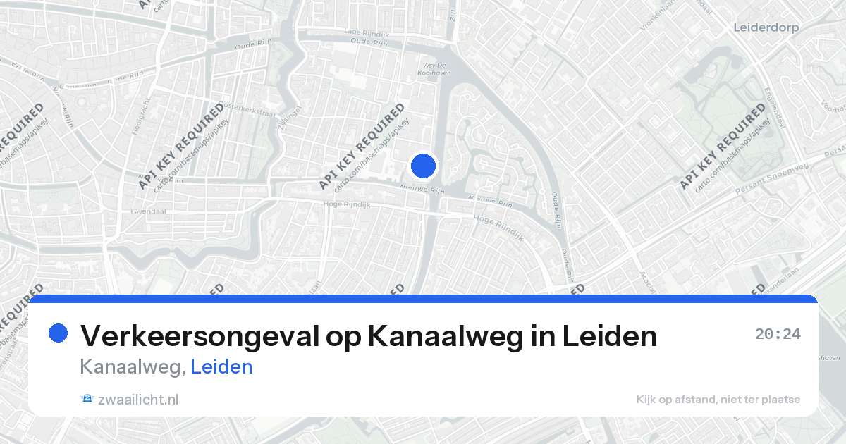Verkeersongeval op Kanaalweg in Leiden — 19 mrt 2026