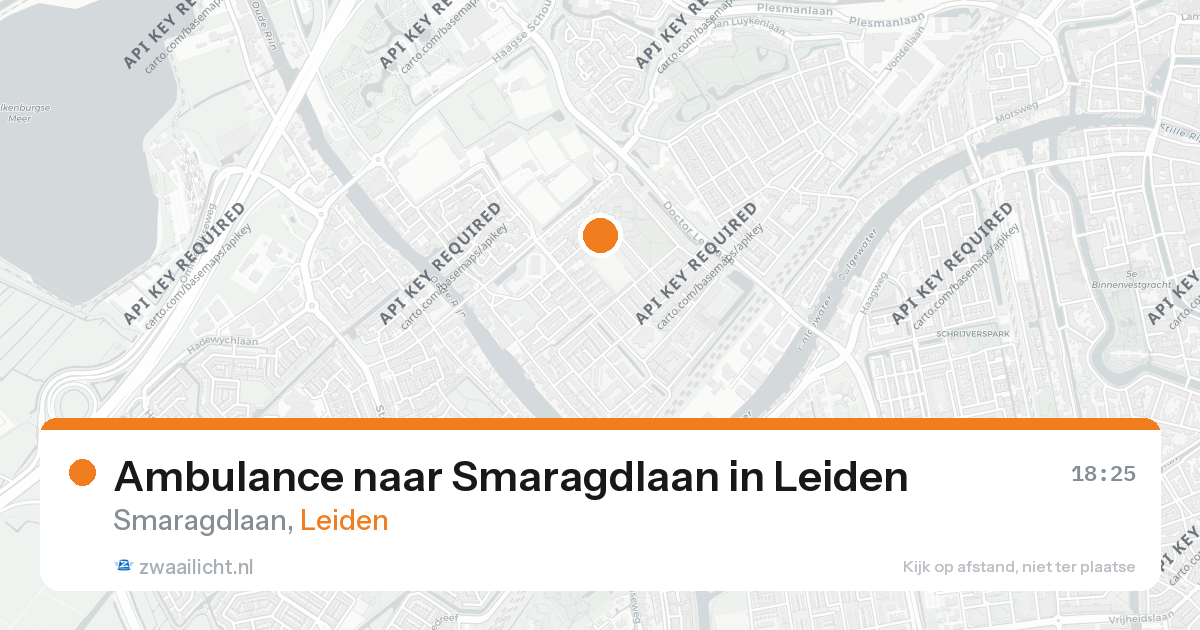 Ambulance naar Smaragdlaan in Leiden — 10 mei 2026
