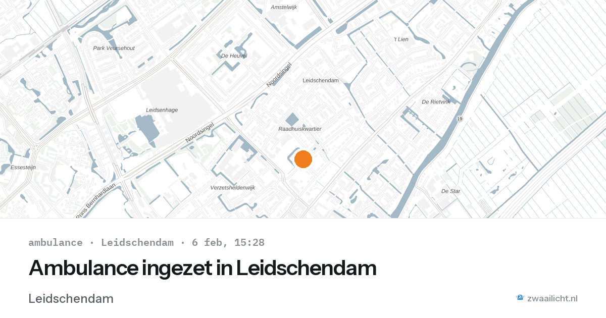 Ambulance ingezet in Leidschendam — 6 feb 2026