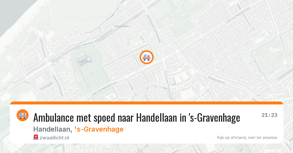 Ambulance met spoed naar Handellaan in 's-Gravenhage — 27 apr 2026