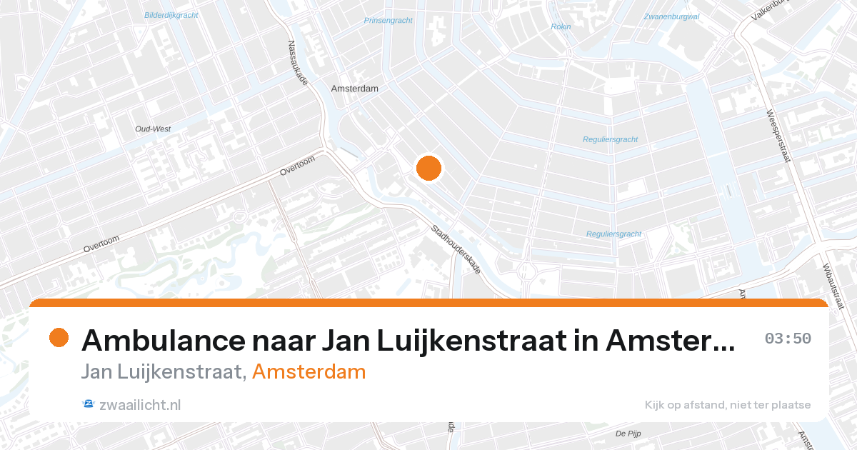 Ambulance naar Jan Luijkenstraat in Amsterdam — 7 feb 2026