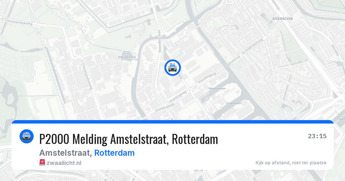 P2000 Melding Amstelstraat, Rotterdam — 22 mrt 2026