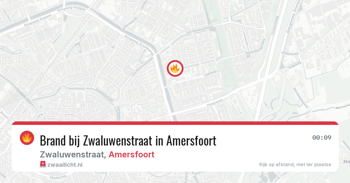 Brand bij Zwaluwenstraat in Amersfoort — 31 jul 2026