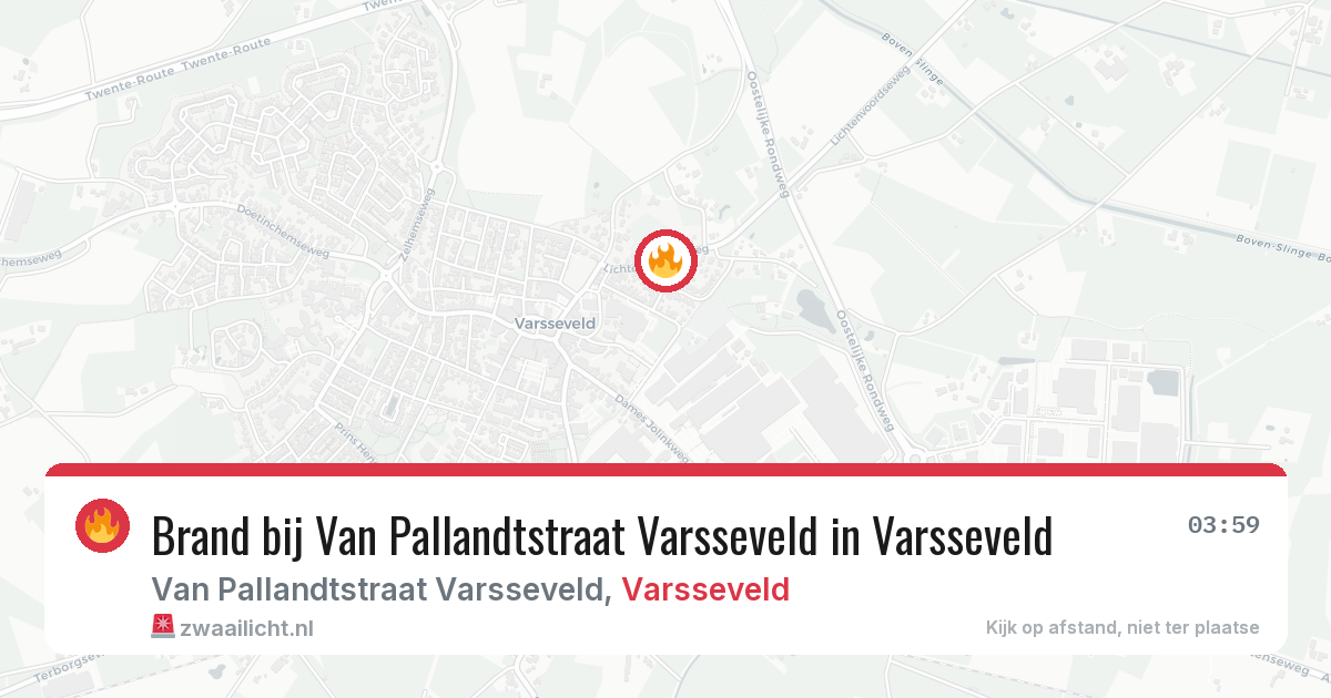 Brand bij Van Pallandtstraat Varsseveld in Varsseveld — 23 jun 2026