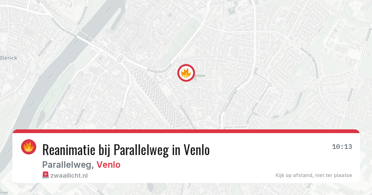 Reanimatie bij Parallelweg in Venlo — 3 mei 2026