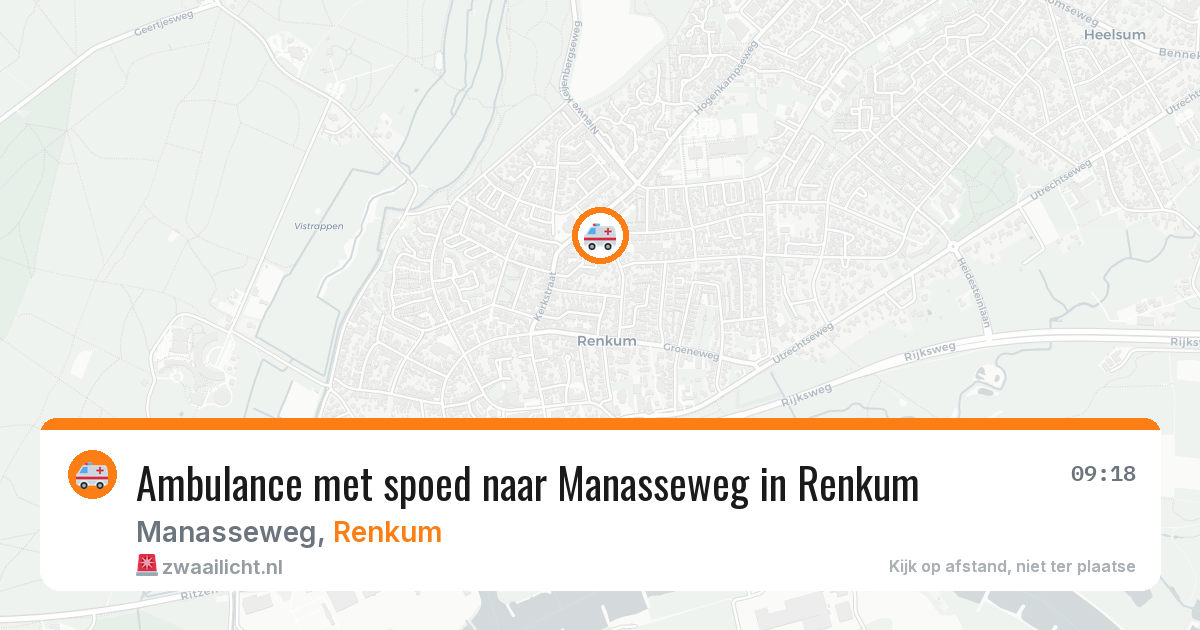 Ambulance met spoed naar Manasseweg in Renkum — 30 jan 2026