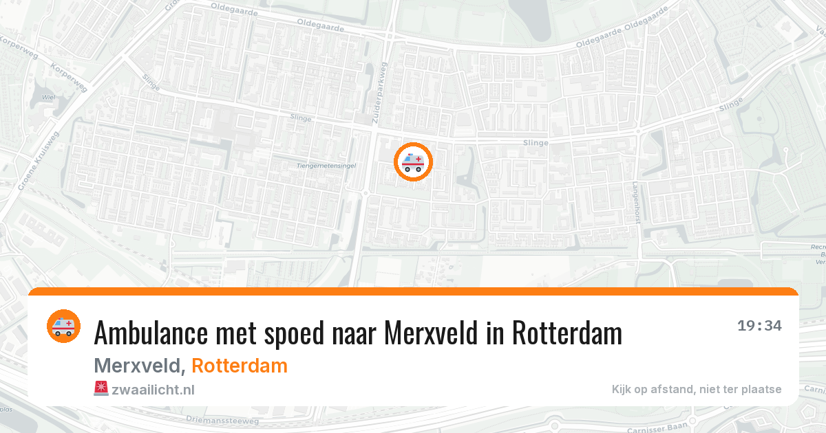 Ambulance met spoed naar Merxveld in Rotterdam — 20 apr 2026