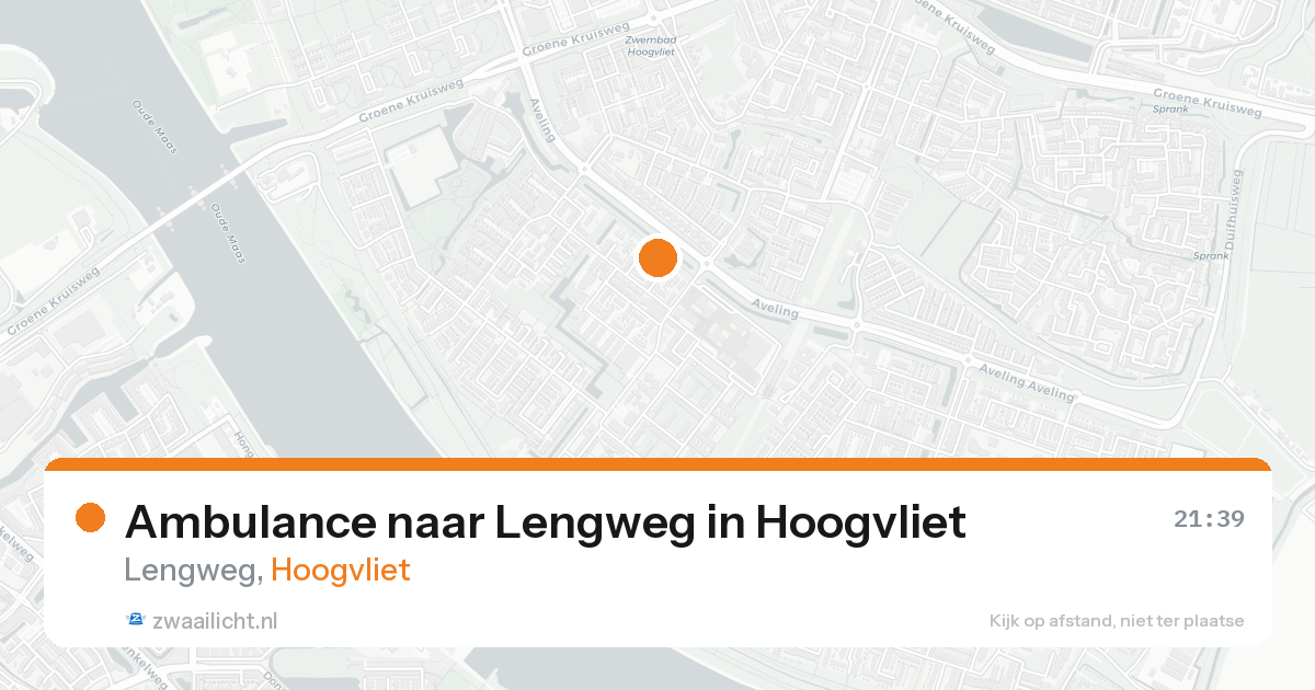 Ambulance naar Lengweg in Hoogvliet — 24 aug 2026