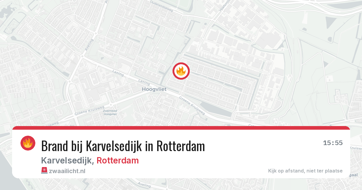 Brand bij Karvelsedijk in Rotterdam — 8 jun 2026