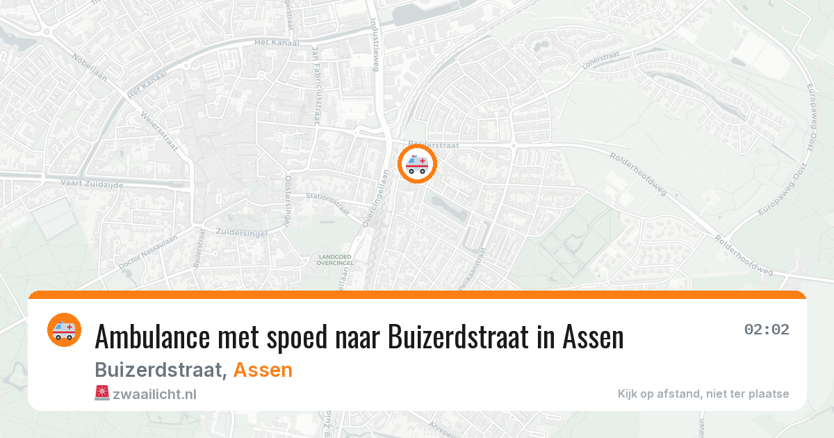 Ambulance met spoed naar Buizerdstraat in Assen — 5 mrt 2026