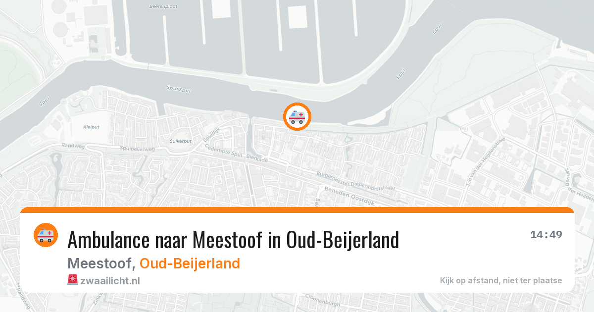 Ambulance naar Meestoof in Oud-Beijerland — 21 mei 2026
