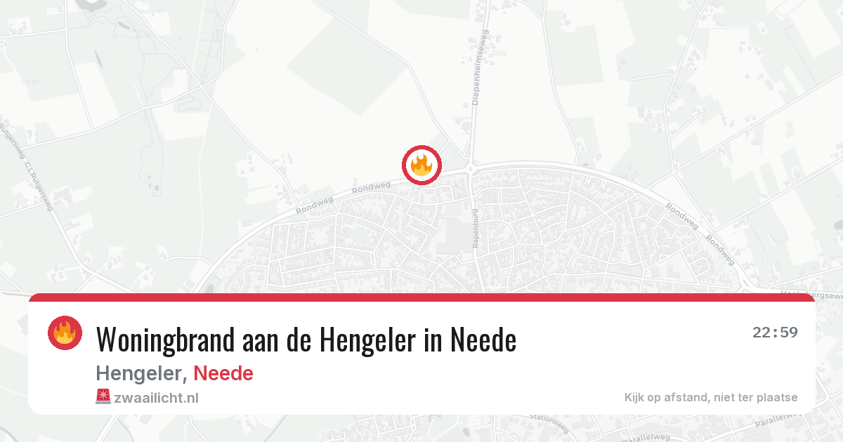 Woningbrand aan de Hengeler in Neede — 23 jun 2026