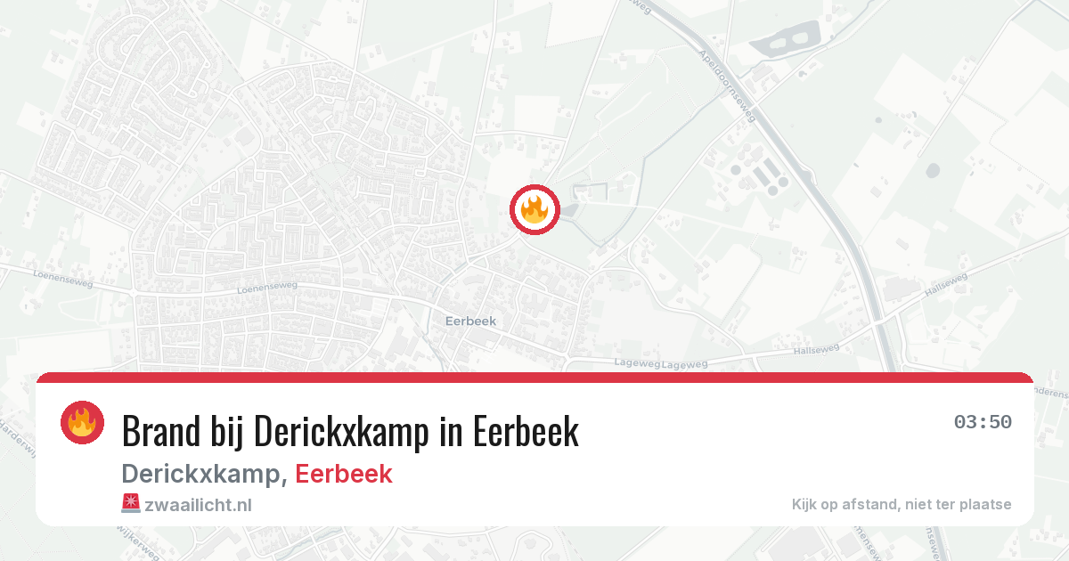 Brand bij Derickxkamp in Eerbeek — 25 apr 2026