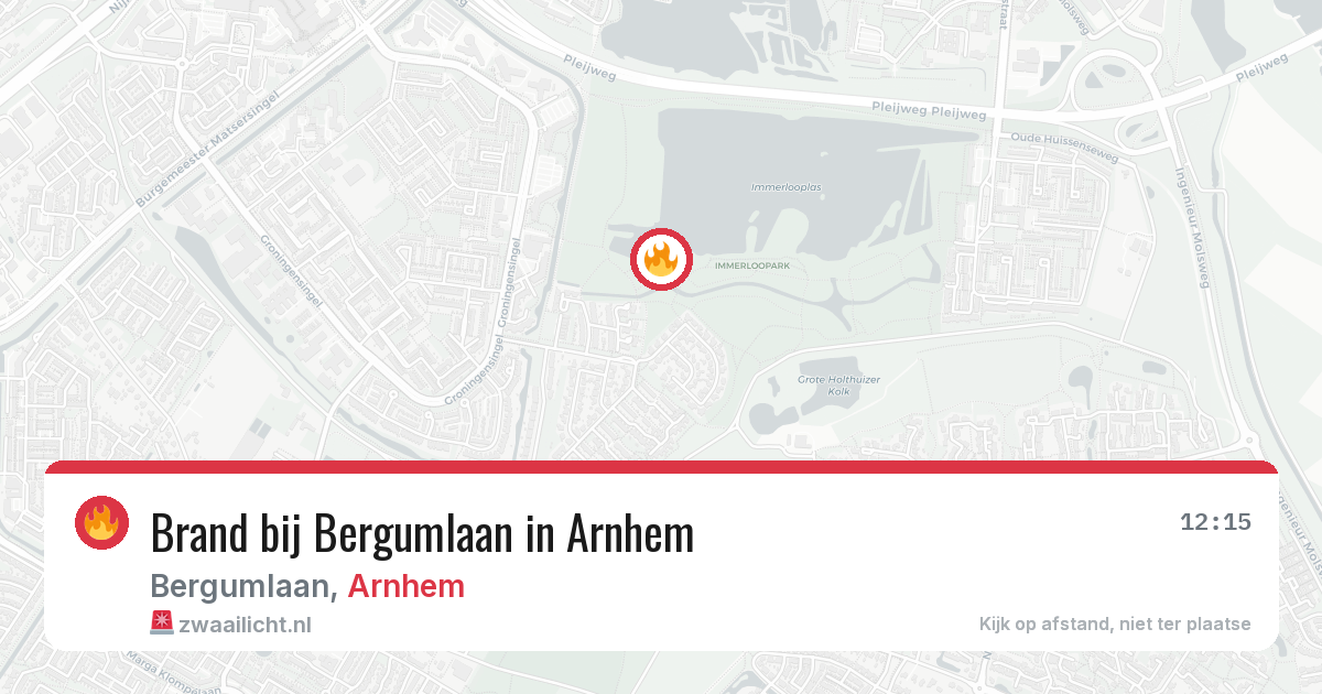 Brand bij Bergumlaan in Arnhem — 28 jun 2026