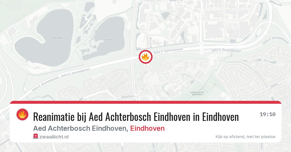 Reanimatie bij Aed Achterbosch Eindhoven in Eindhoven — 19 jul 2026