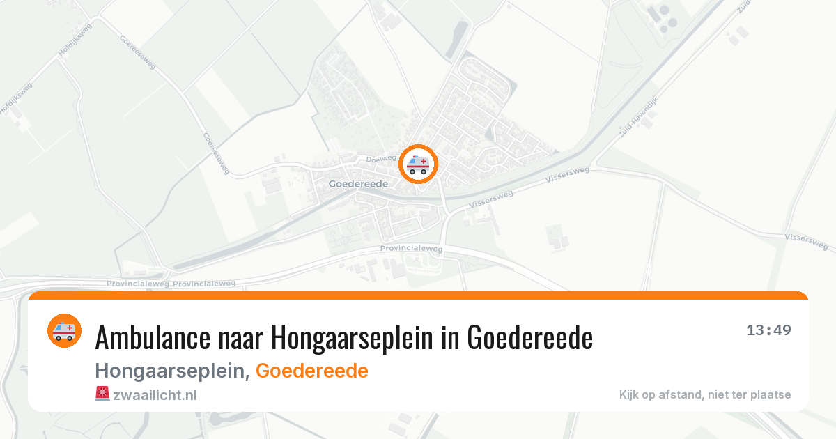 Ambulance naar Hongaarseplein in Goedereede — 2 aug 2026