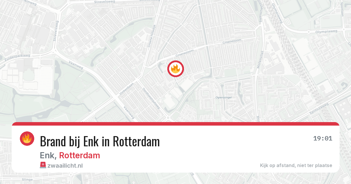 Brand bij Enk in Rotterdam — 27 mei 2026