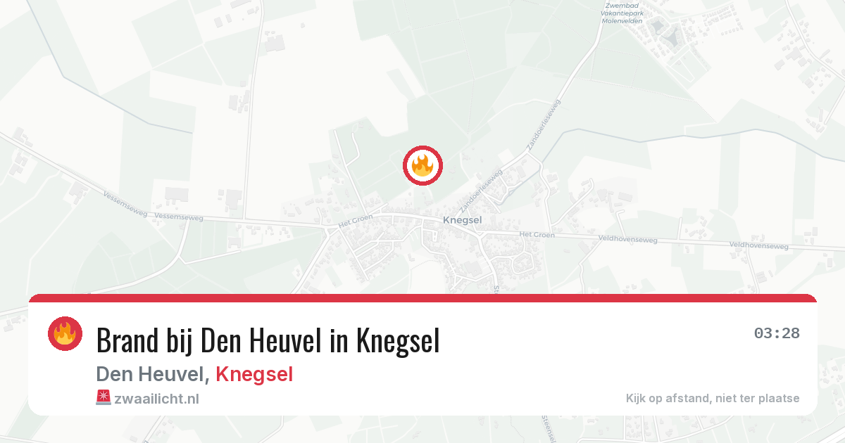 Brand bij Den Heuvel in Knegsel — 2 jun 2026