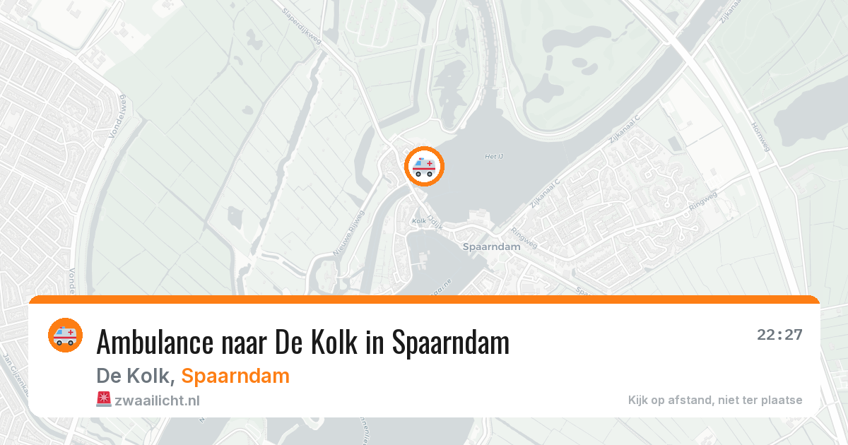 Ambulance naar De Kolk in Spaarndam — 8 apr 2026