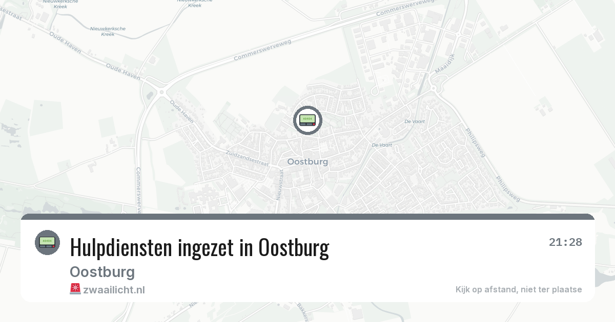 Hulpdiensten ingezet in Oostburg — 9 apr 2026 | 🚨 Zwaailicht.nl