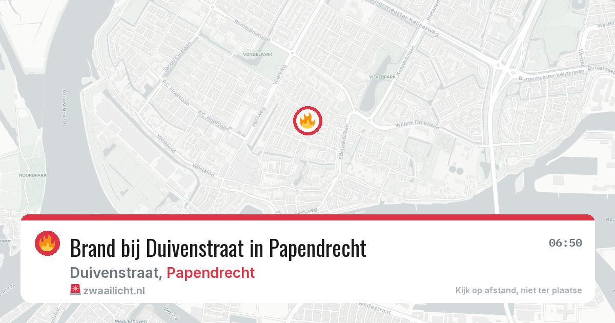 Brand bij Duivenstraat in Papendrecht — 21 jan 2026