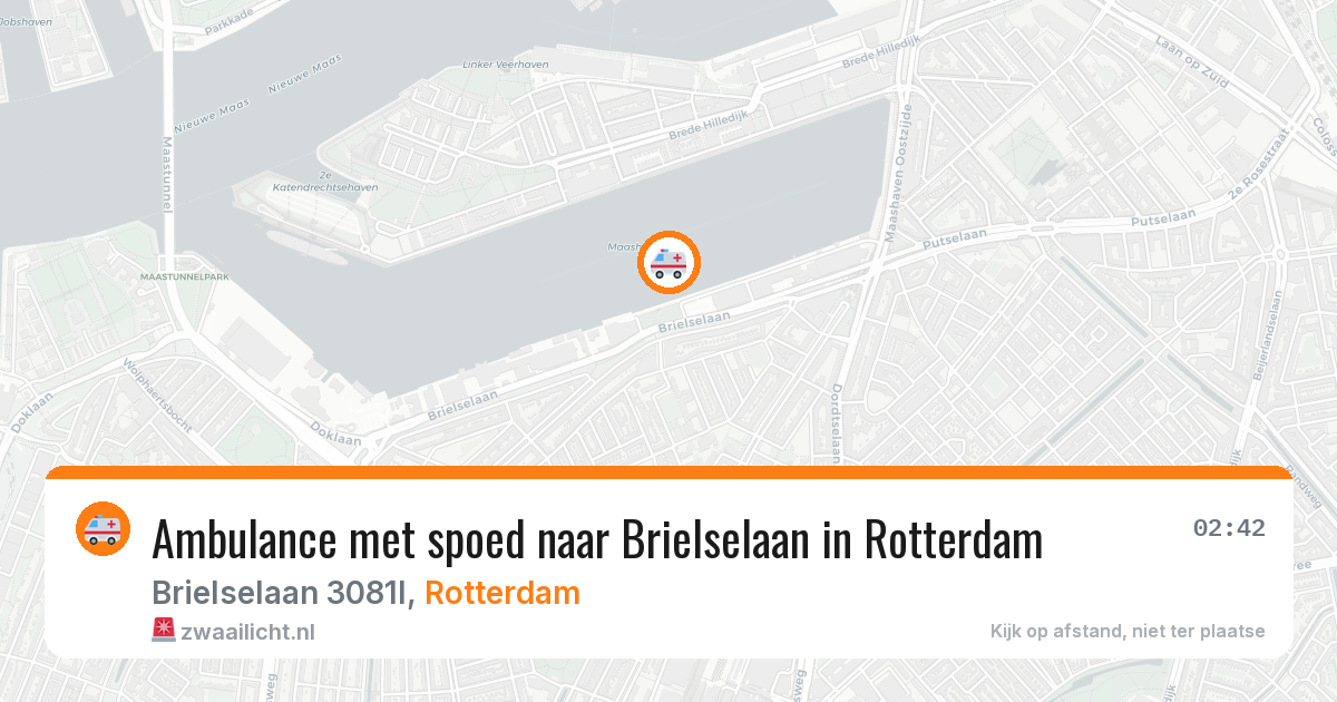 Ambulance met spoed naar Brielselaan in Rotterdam — 18 jun 2026