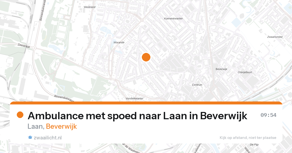Ambulance met spoed naar Laan in Beverwijk — 28 aug 2026