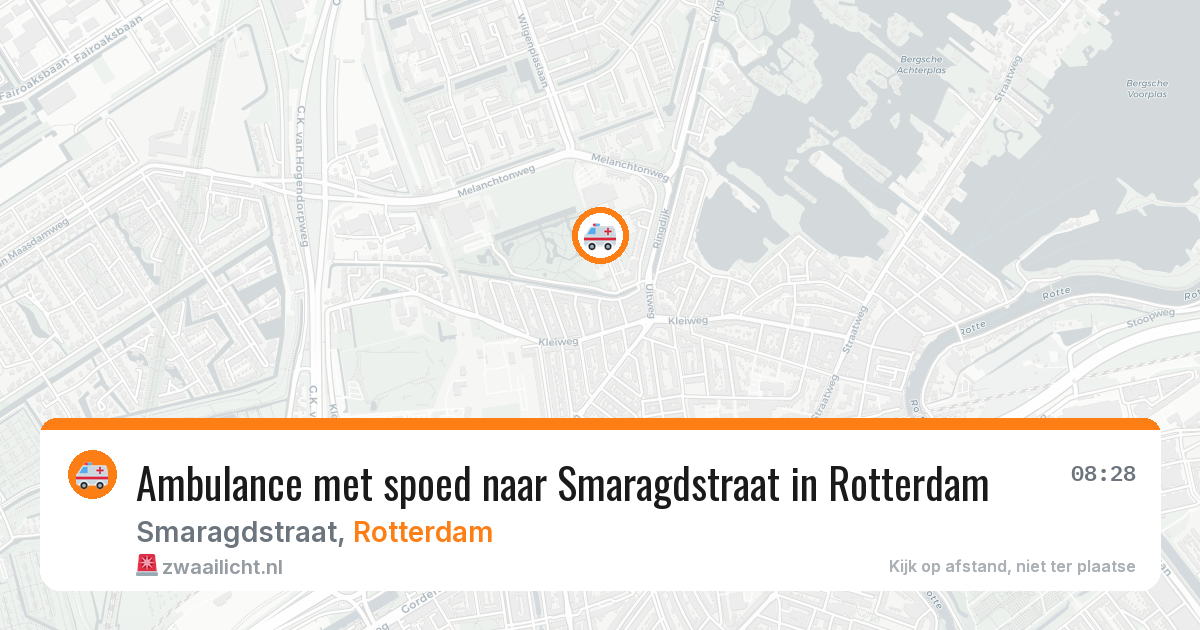 Ambulance met spoed naar Smaragdstraat in Rotterdam — 10 feb 2026