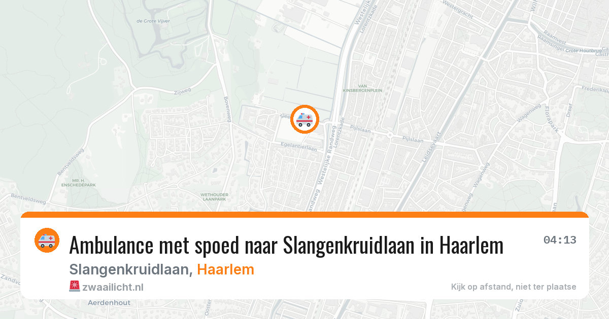 Ambulance met spoed naar Slangenkruidlaan in Haarlem — 27 apr 2026