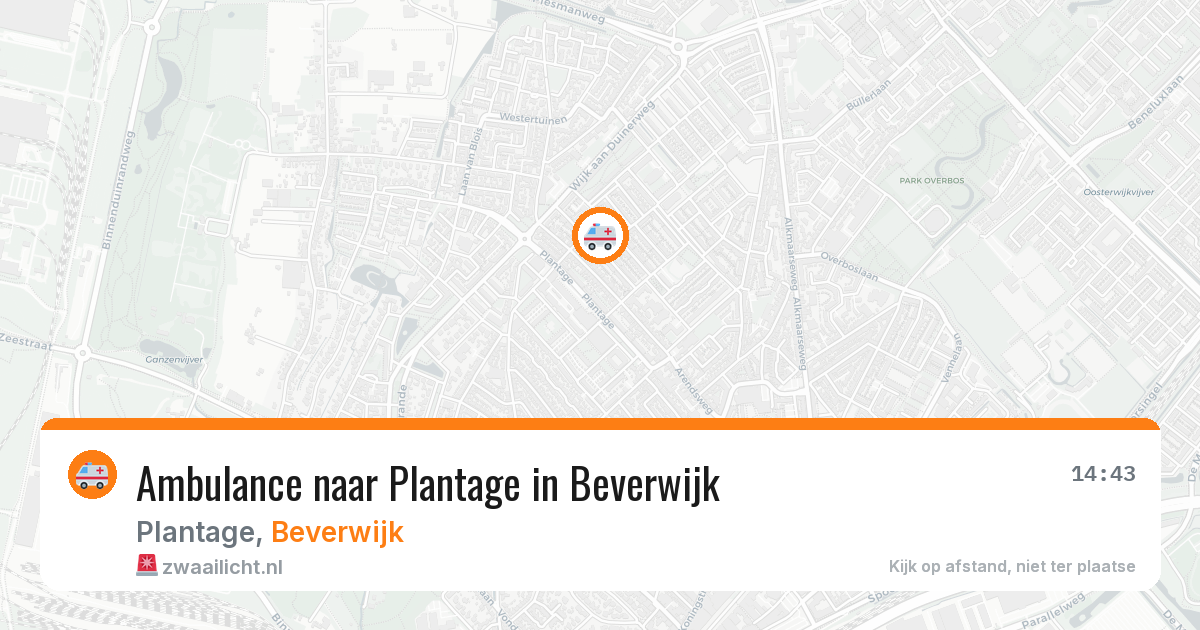 Ambulance naar Plantage in Beverwijk — 27 mei 2026