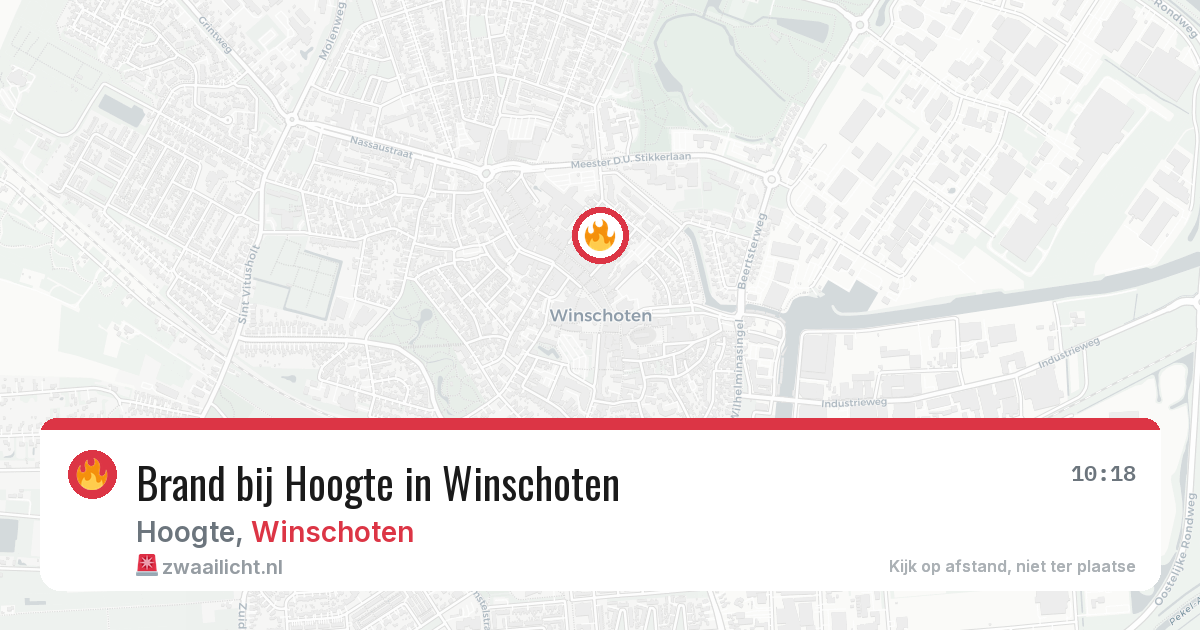 Brand bij Hoogte in Winschoten — 14 mei 2026