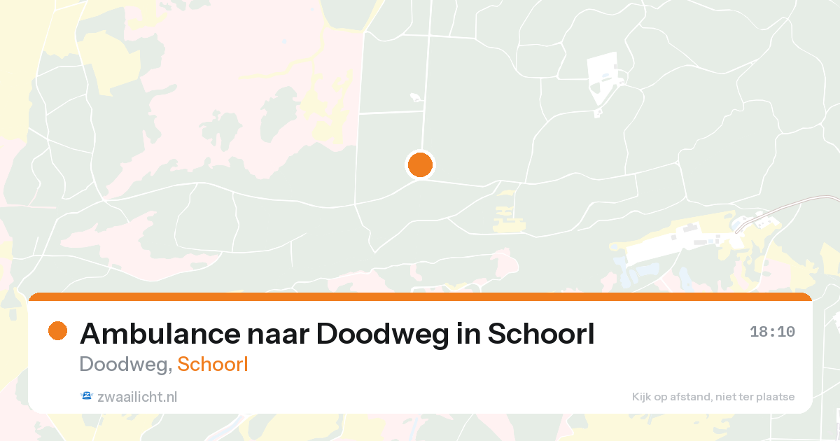 Ambulance naar Doodweg in Schoorl — 27 aug 2026