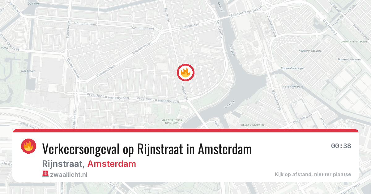 Verkeersongeval op Rijnstraat in Amsterdam — 29 mei 2026