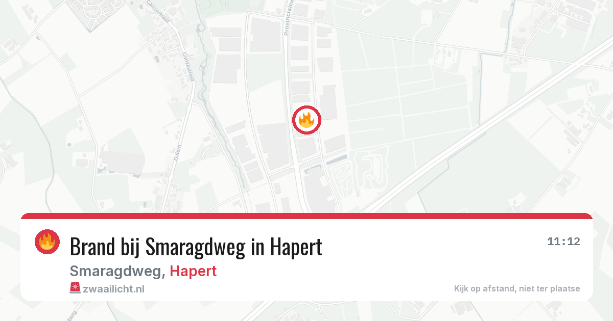 Brand bij Smaragdweg in Hapert — 15 jun 2026