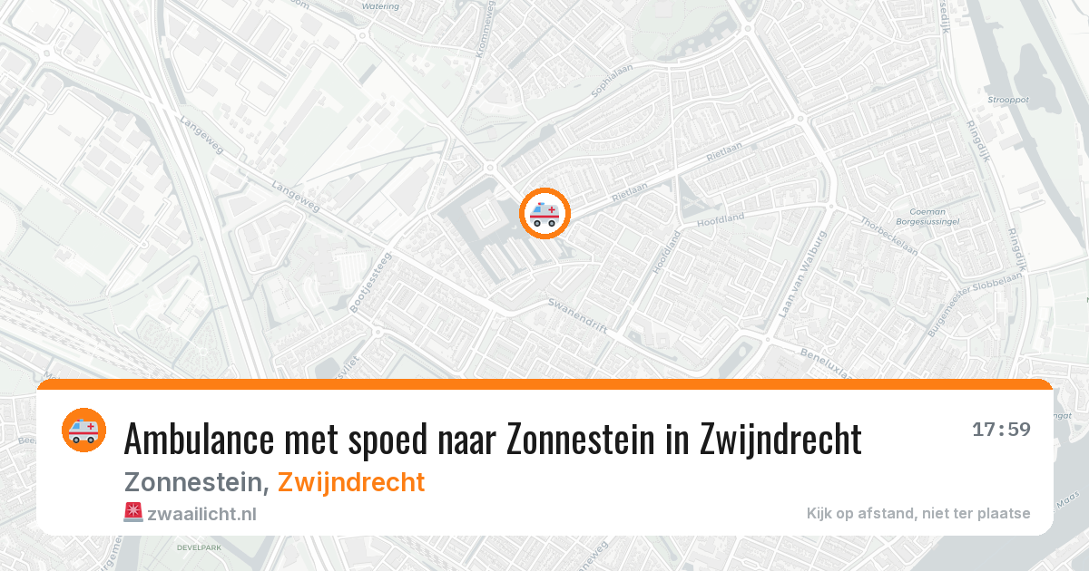 Ambulance met spoed naar Zonnestein in Zwijndrecht — 4 mei 2026