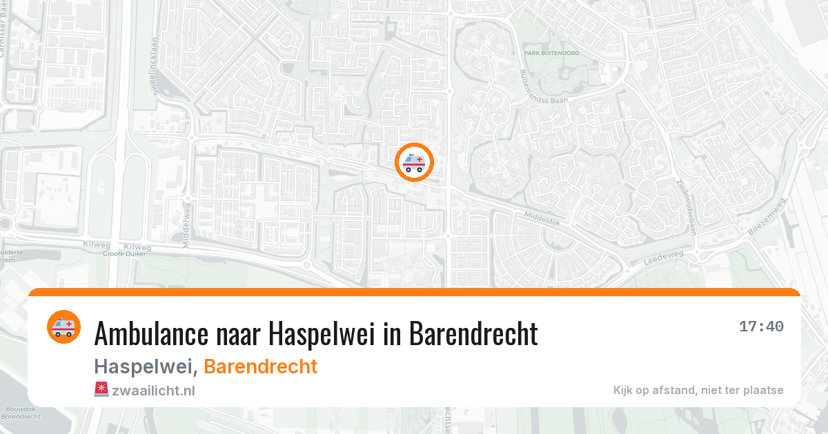 Ambulance naar Haspelwei in Barendrecht — 4 jun 2026
