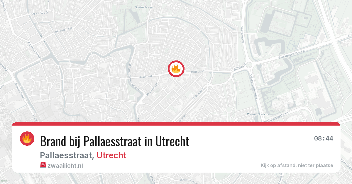 Brand bij Pallaesstraat in Utrecht — 20 jun 2026