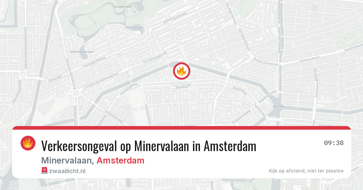 Verkeersongeval op Minervalaan in Amsterdam — 2 jun 2026